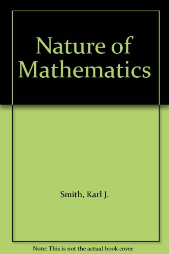 Stock image for Nature of Mathematics for sale by Wonder Book