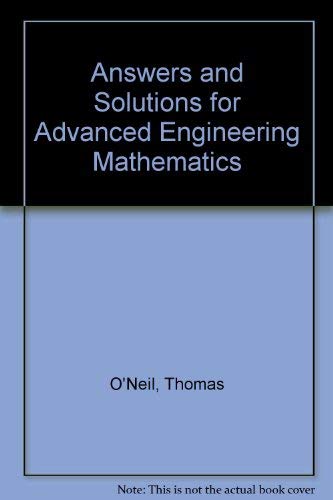 9780534067939: Answers and Solutions for Advanced Engineering Mathematics