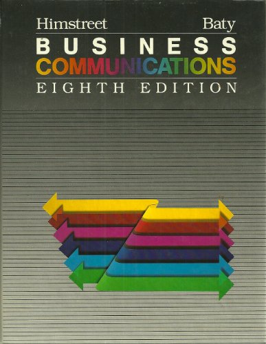 9780534073381: Business communications: Principles and methods
