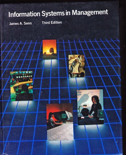 Imagen de archivo de Information systems in management a la venta por BooksRun