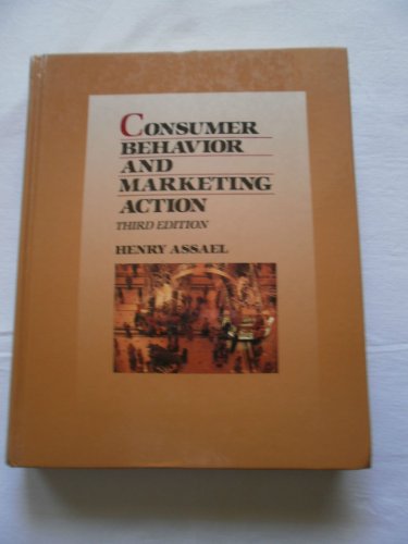Stock image for Consumer behavior and marketing action for sale by GF Books, Inc.