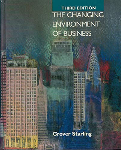 Beispielbild fr The Changing Environment of Business: A Managerial Approach zum Verkauf von BookHolders