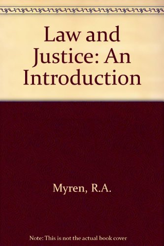 Beispielbild fr Law and Justice: An Introduction zum Verkauf von Wonder Book