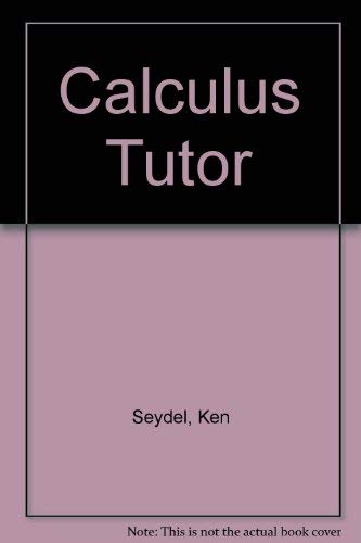 9780534082109: Calculus Tutor