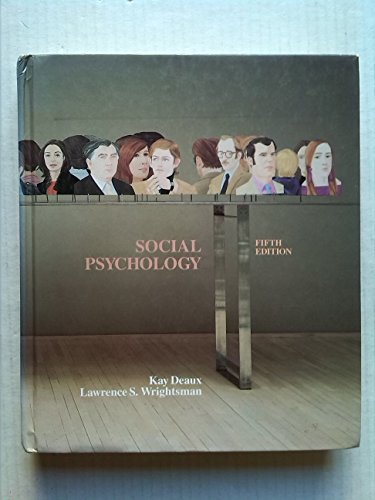 Stock image for Social Psychology for sale by AwesomeBooks