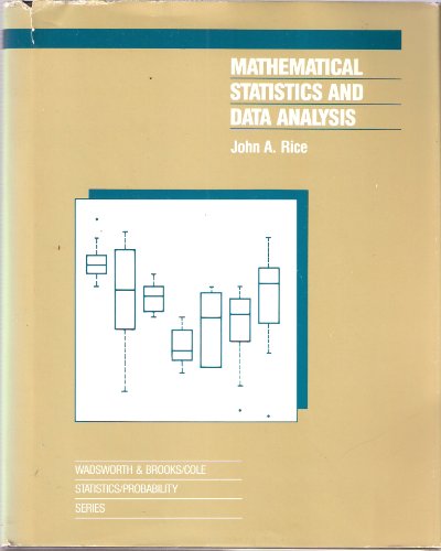 Beispielbild fr Mathematical Statistics and Data Analysis (The Wadsworth & Brooks/Cole statistics/probability series) zum Verkauf von HPB-Red