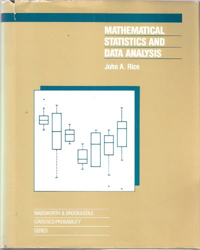 Imagen de archivo de Mathematical Statistics and Data Analysis (The Wadsworth & Brooks/Cole statistics/probability series) a la venta por Wonder Book