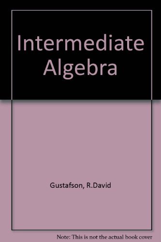 9780534083885: Intermediate Algebra