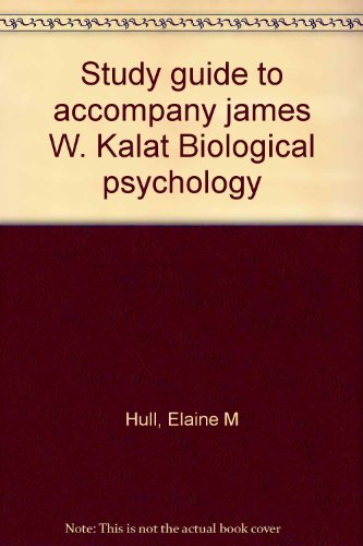 Imagen de archivo de Title: Study guide to accompany james W. Kalat Biological a la venta por Aragon Books Canada