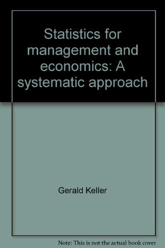 Beispielbild fr Statistics for Management and Economics zum Verkauf von Better World Books