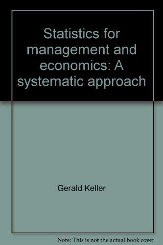 Stock image for Statistics for Management and Economics for sale by Better World Books