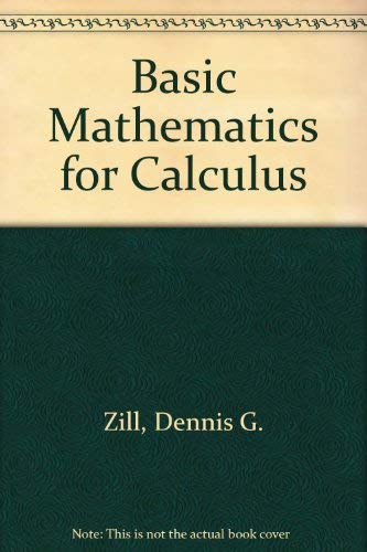Stock image for Basic Mathematics for Calculus for sale by HPB-Red