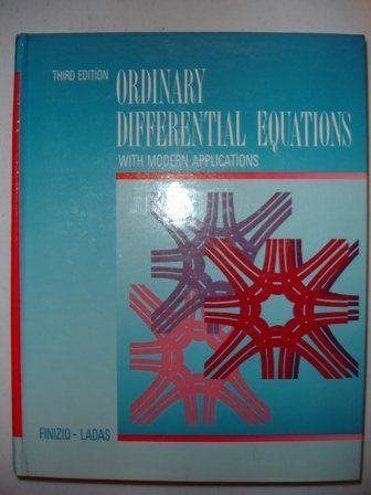 9780534092160: Ordinary Differential Equations With Modern Applications
