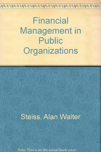 Stock image for Financial Management in Public Organizations for sale by HPB-Red