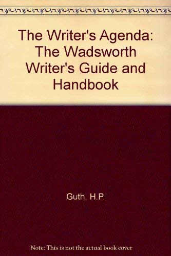 Stock image for The writer's agenda: The Wadsworth writer's guide and handbook for sale by Books From California