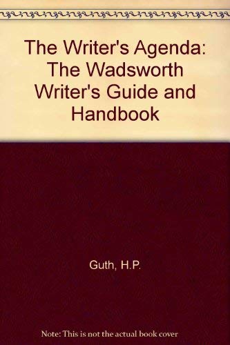 Stock image for The writer's agenda: The Wadsworth writer's guide and handbook for sale by SecondSale