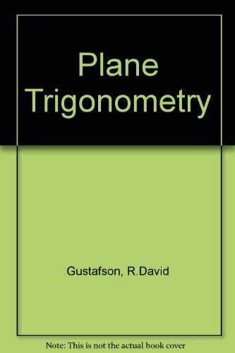 Beispielbild fr Plane Trigonometry zum Verkauf von Better World Books