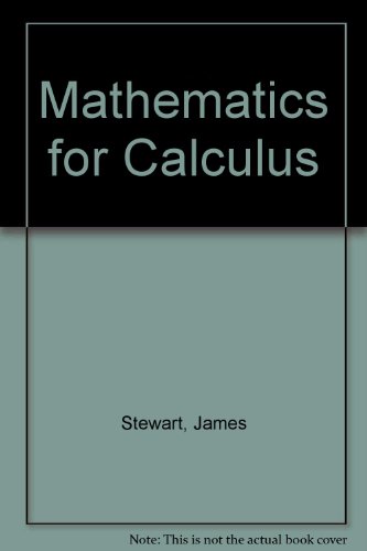 Mathematics for calculus (9780534100803) by Stewart, James