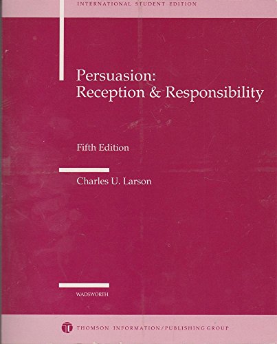 Imagen de archivo de Persuasion: Reception and Responsibility a la venta por Mountain Books