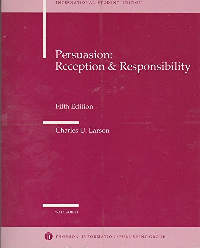 Stock image for Persuasion: Reception and Responsibility for sale by Mountain Books