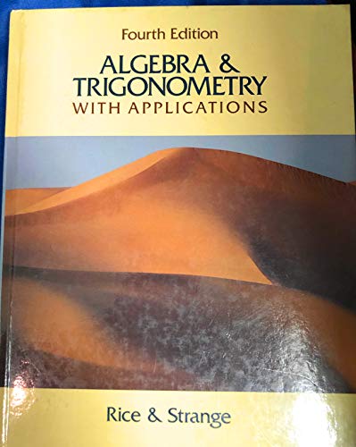 Stock image for Algebra and Trigonometry: With Applications for sale by dsmbooks