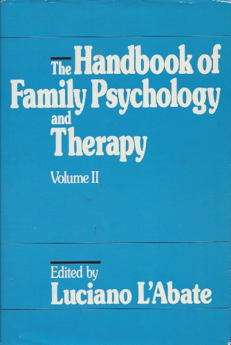 9780534104443: The Handbook of Family Psychology and Therapy