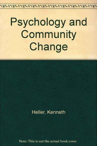 Imagen de archivo de Psychology and Community Change : Challenges of the Future a la venta por Better World Books Ltd