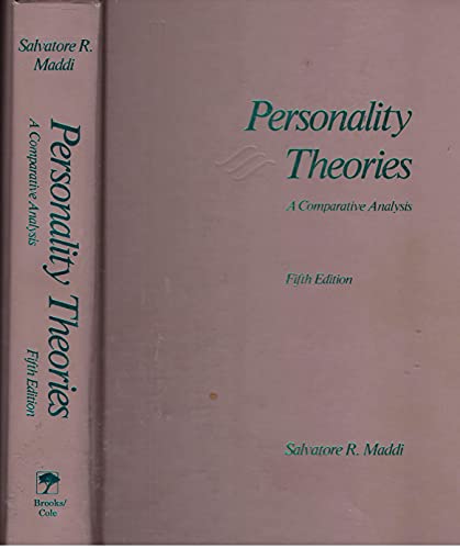 Imagen de archivo de Personality Theories : A Comparative Analysis a la venta por Better World Books