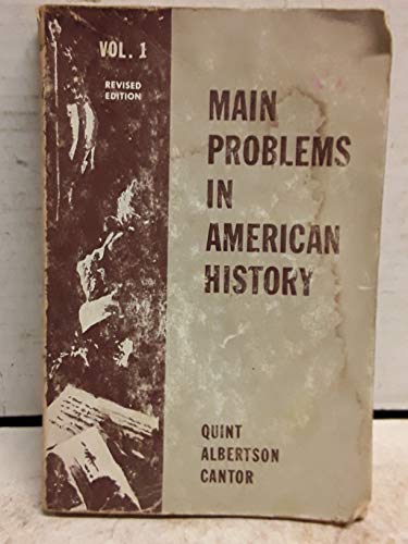 Stock image for Main Problems American History, Vol 1 for sale by ThriftBooks-Atlanta