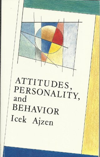 9780534109493: Attitudes, Personality and Behaviour (Mapping Social Psychology S.)