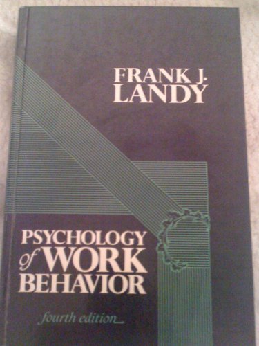 9780534110918: Psychology of Work Behavior
