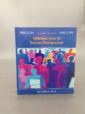 Imagen de archivo de Introduction to Social Psychology a la venta por Better World Books: West