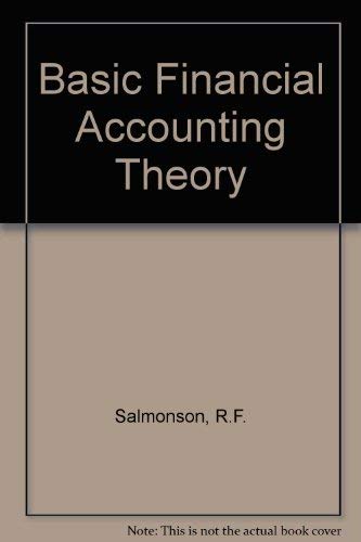 Imagen de archivo de Basic Financial Accounting Theory a la venta por Better World Books