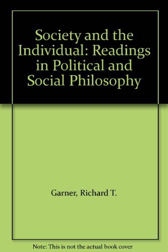 9780534122102: Society and the Individual: Readings in Social and Political Philosophy