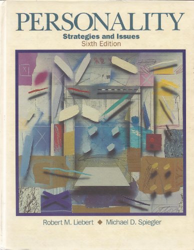 Imagen de archivo de Personality: Strategies and Issues a la venta por Best Books And Antiques