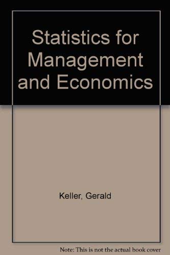 Imagen de archivo de Statistics for management and economics: A systematic approach a la venta por Austin Goodwill 1101