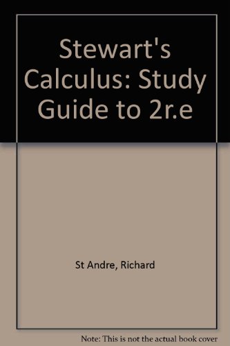 9780534132170: Stewart's Calculus: Study Guide