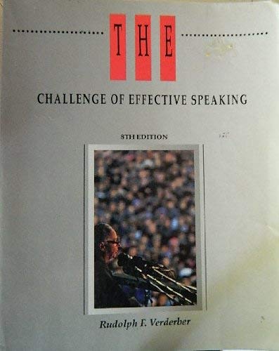 Stock image for The Challenge of Effective Speaking for sale by Better World Books: West