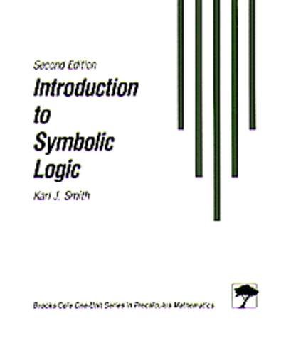 9780534149314: Symbolic Logic (Brooks/Cole One-Unit Series in Precalculus Mathematics)