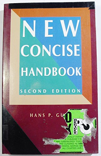 New Concise Handbook (9780534150242) by Guth, Hans P.