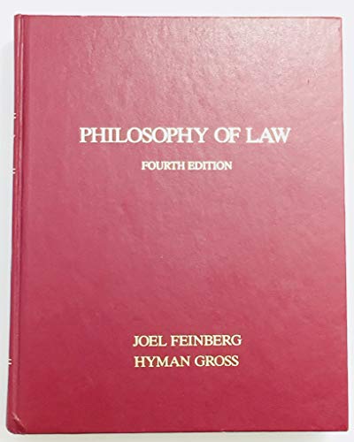 Beispielbild fr Philosophy of Law zum Verkauf von Wonder Book