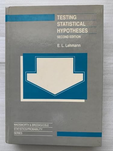 Stock image for Testing statistical hypotheses (The Wadsworth & Brooks/Cole statistics/probability series) for sale by dsmbooks