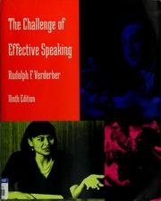 Beispielbild fr The Challenge of Effective Speaking (Speech & Theater) zum Verkauf von Wonder Book