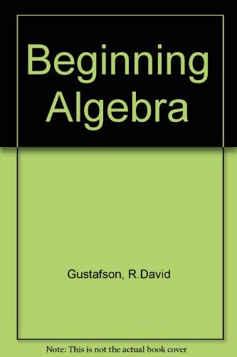 9780534163921: Beginning algebra