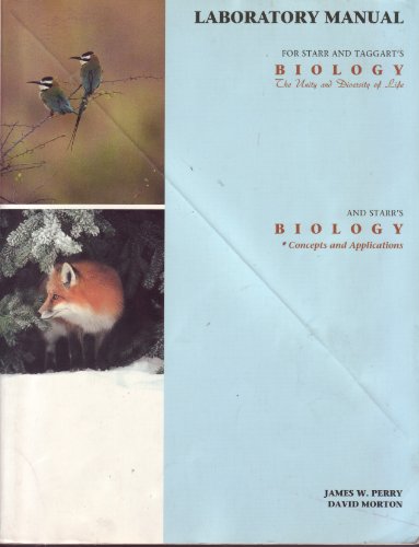 Biology Laboratory Manual (9780534165673) by Perry, James W.; Morton, David