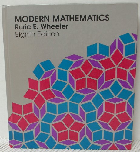 9780534166021: Modern Mathematics: An Elementary Approach