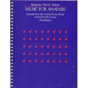 9780534166748: Music for Analysis: Examples from the Common Practice Period and the Twentieth Century