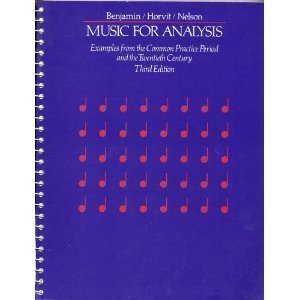 Stock image for Music for Analysis: Examples from the Common Practice Period and the Twentieth Century for sale by SecondSale