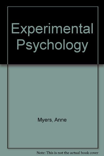Imagen de archivo de Experimental Psychology a la venta por ThriftBooks-Dallas