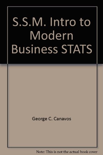 Stock image for Student Solution Manual For An Introduction To Modern Business Statistics for sale by dsmbooks